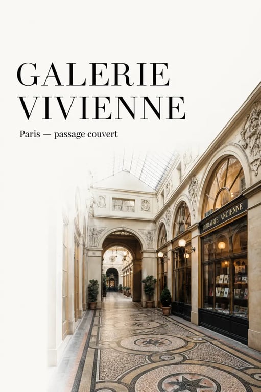 Vivienne art galerie à Paris, vue de la Galerie Vivienne et de l’entrée du lieu d’exposition