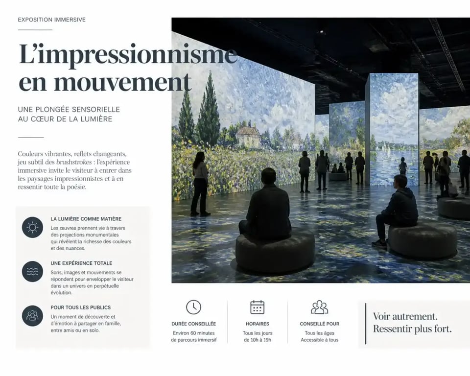 Expérience immersive de peinture à Lyon avec projections lumineuses