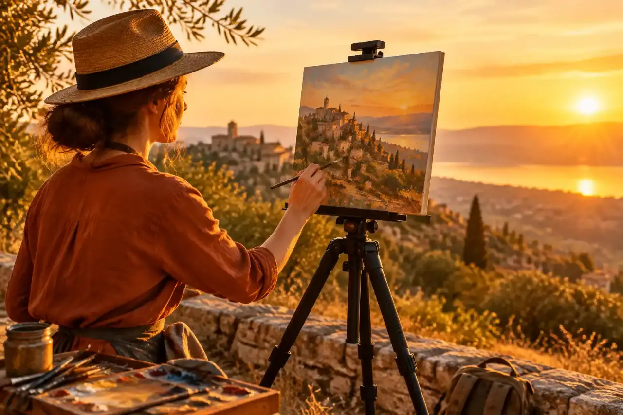 Trépied peinture : peindre dehors sans voir sa toile vaciller