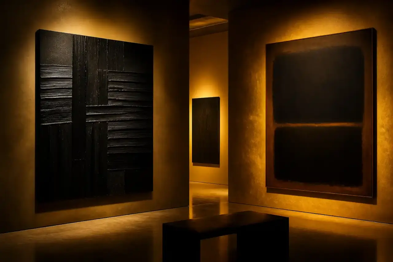 L'Outrenoir de Soulages, les Black Paintings de Rothko : quand des peintres font du noir une couleur