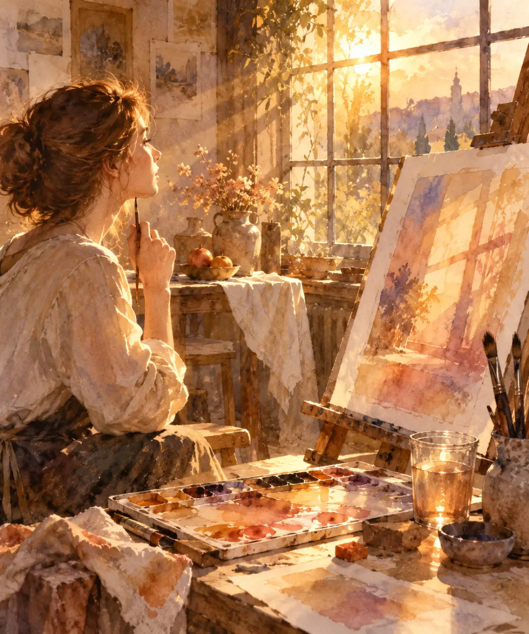 Peintre aquarelliste : lire la lumière avant de regarder le sujet