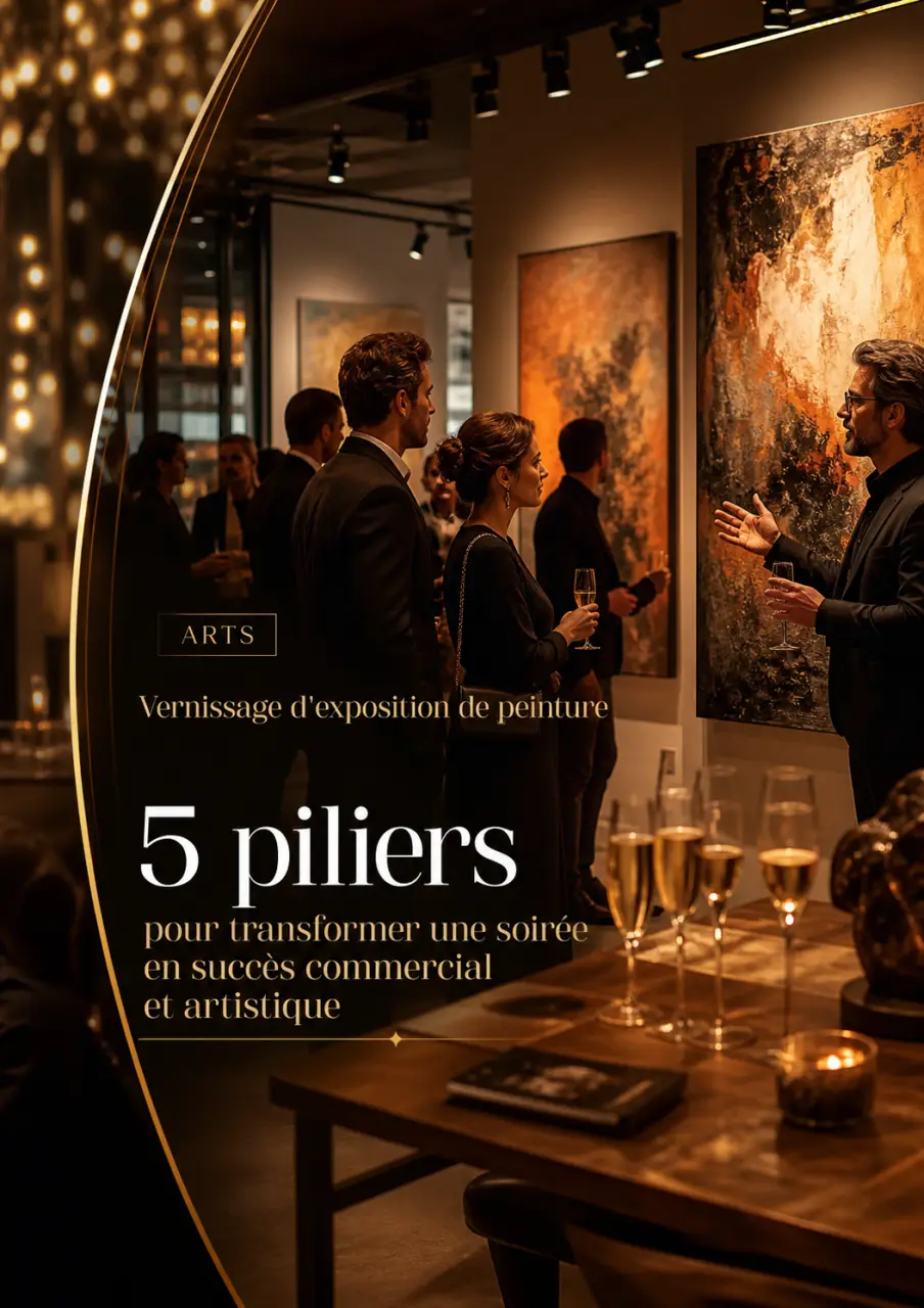Vernissage d'exposition de peinture : 5 piliers pour transformer une soirée en succès commercial et artistique