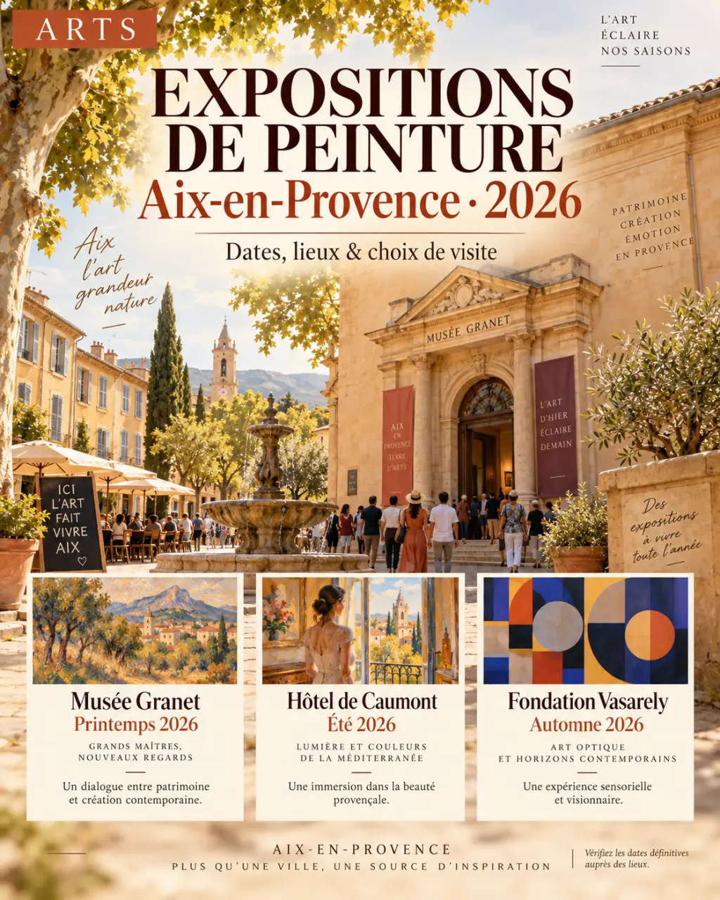 Expositions de peinture à Aix-en-Provence en 2026 : dates, lieux et choix de visite