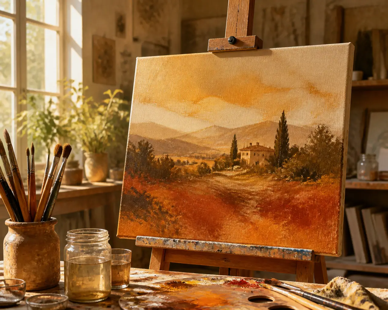 Peindre une toile acrylique : support, couches fines et séchage à maîtriser