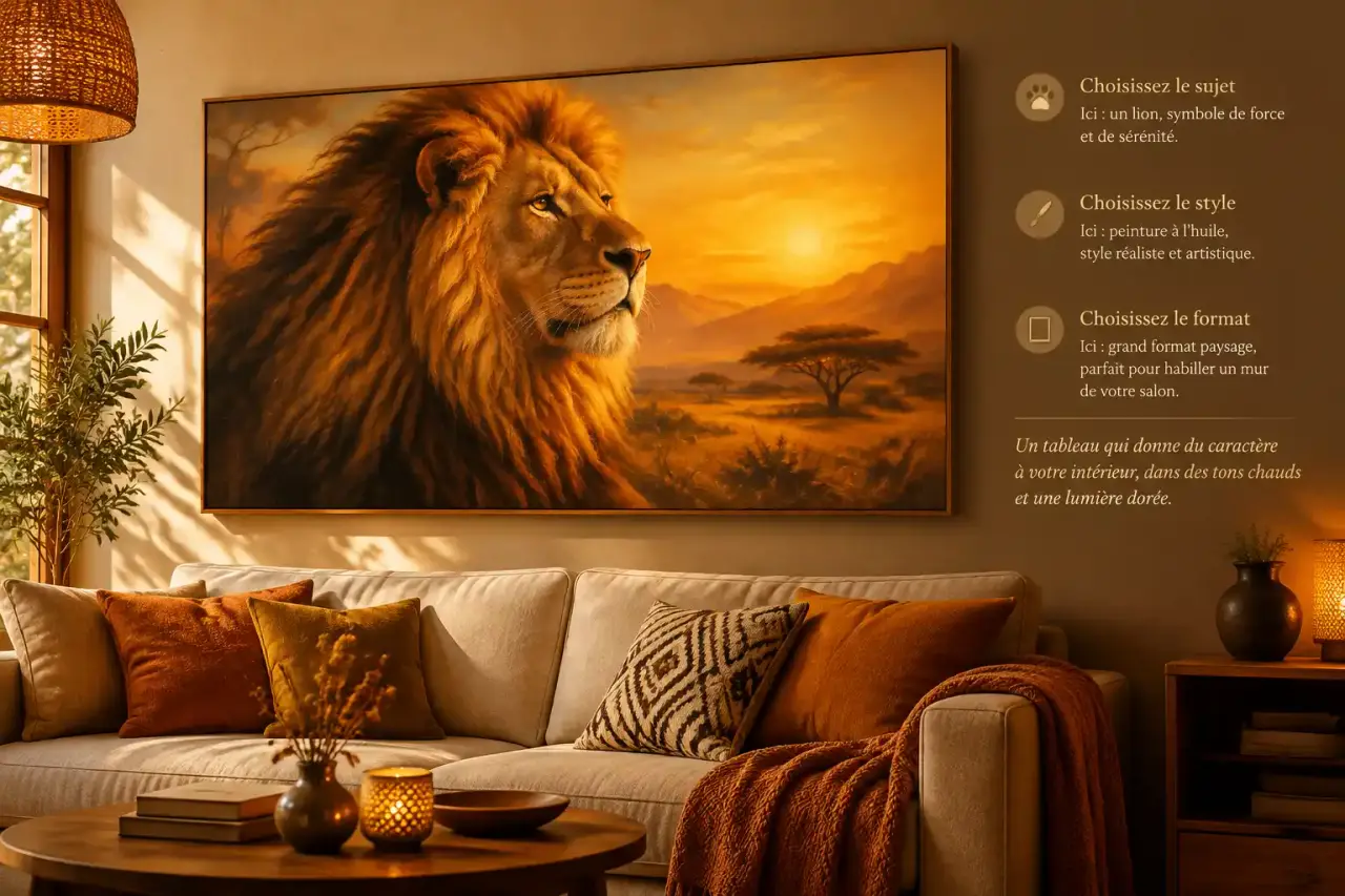 Tableaux animaux : choisissez le sujet, le style et le format adaptés à votre intérieur