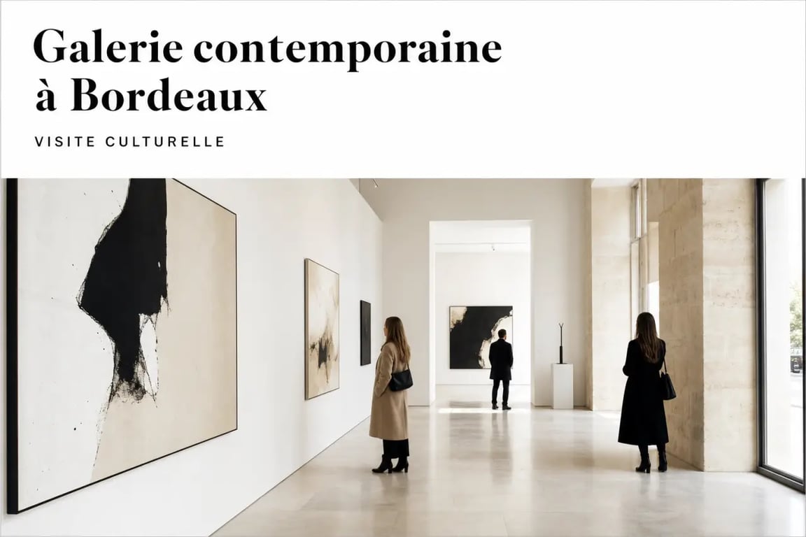 Galerie d art bordeaux dans une galerie contemporaine à Bordeaux, ambiance de visite culturelle et œuvres exposées
