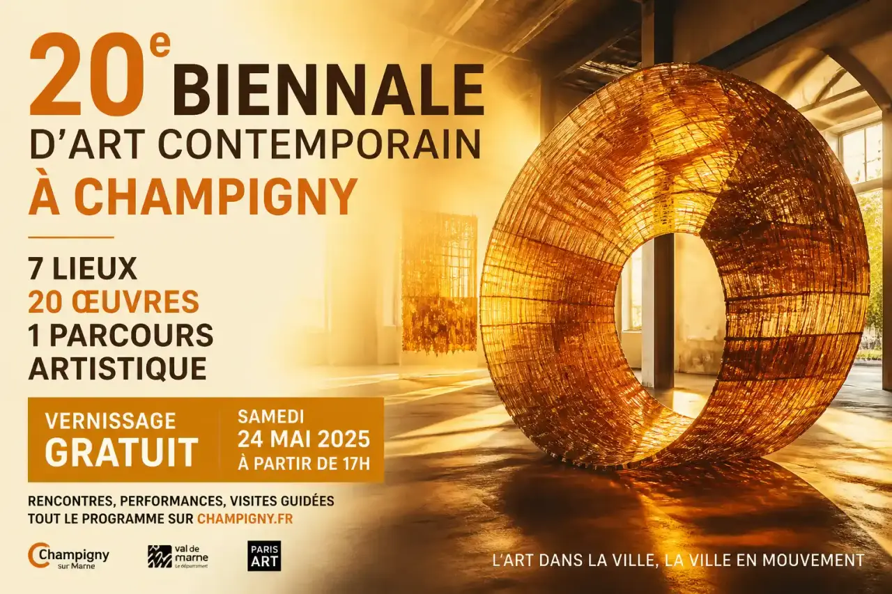 20e Biennale d'art contemporain à Champigny : 7 lieux, 20 œuvres et un vernissage gratuit