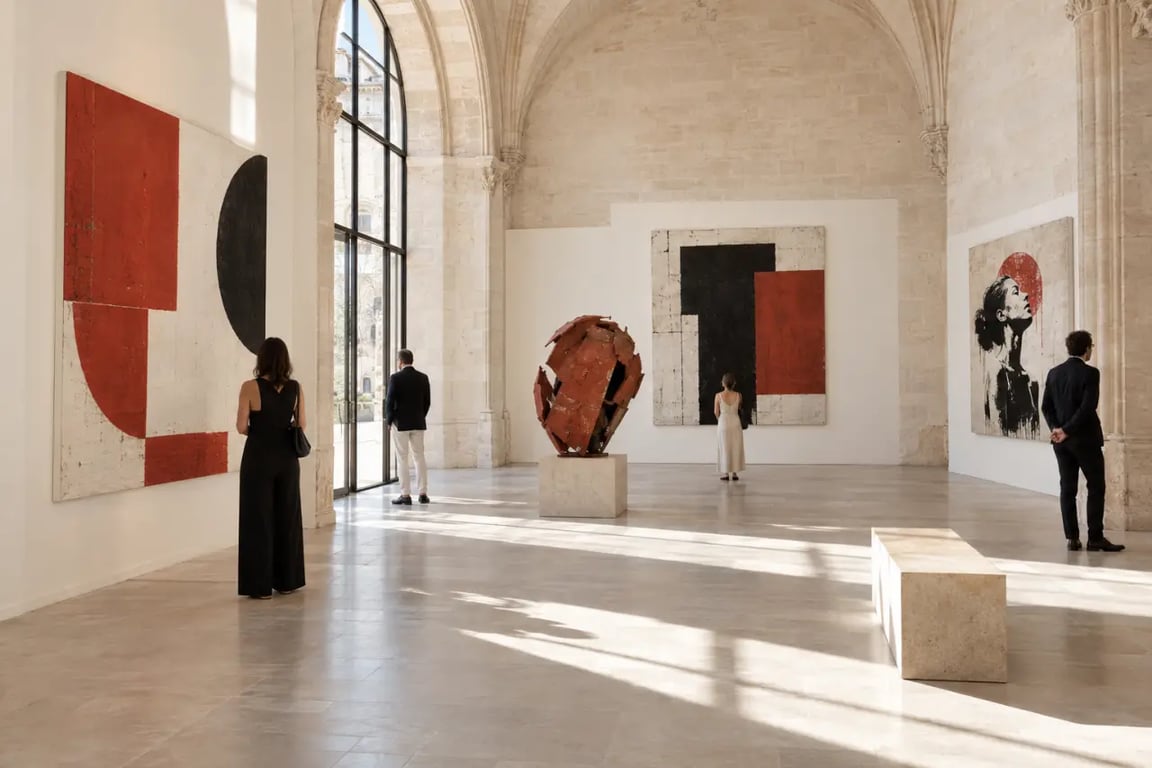 Galerie d art Montpellier présentant une exposition contemporaine dans le centre historique